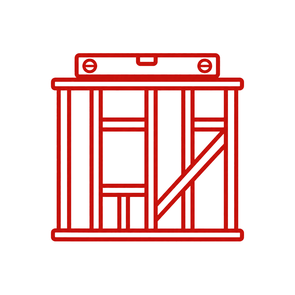 Framing and structural work icon