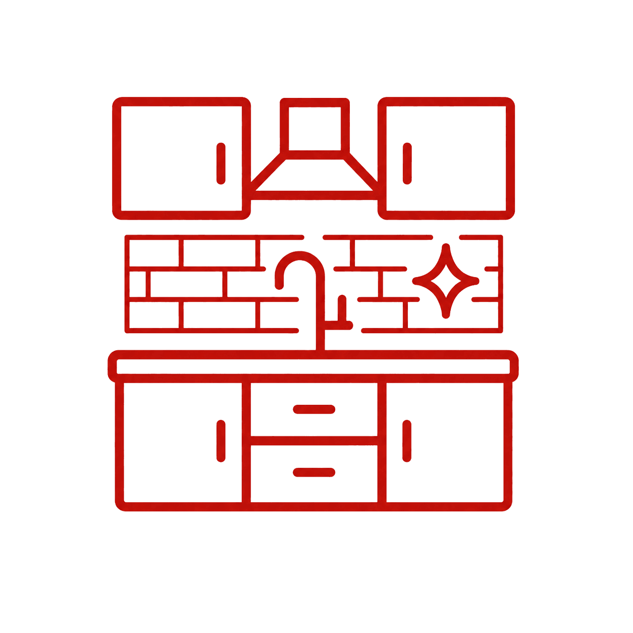Kitchen renovation icon